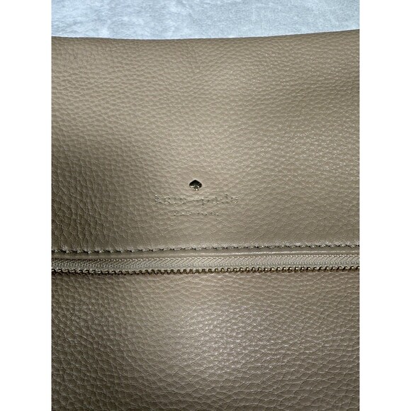 Kate Spade Cobble Hill Marsala Bag Leather Tan Taupe Flap Over Crossbody - Picture 6 of 14